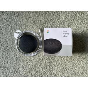 Google Home Mini Smart Speaker Assistant Charcoal - Open Box